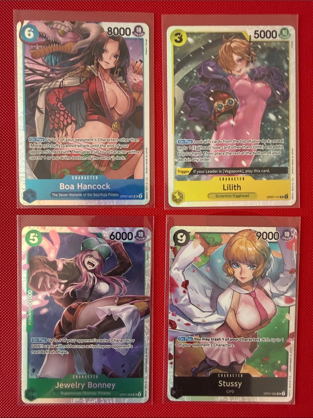 One Piece OP07 Super Rare Near Mint Foil